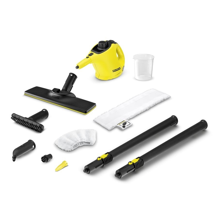 Пароочиститель Karcher SC 1_00-00021665, желтый, 1200 Вт, Вертикальное  отпаривание купить по низкой цене с доставкой в интернет-магазине OZON  (241232902)