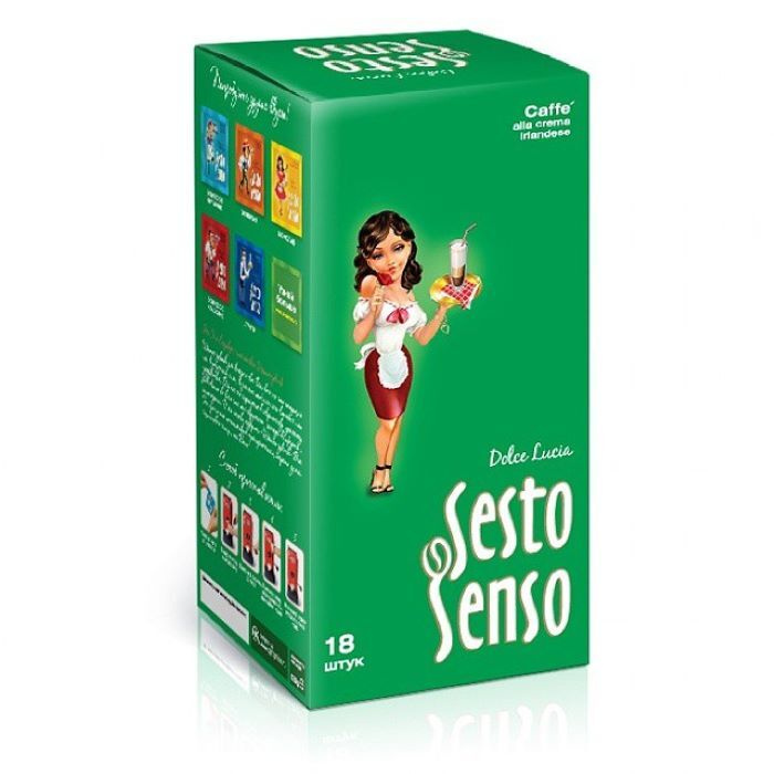SESTO SENSO / Кофе в чалдах "Dolce Lucia" (чалды, стандарт E.S.E., 44 мм ), 18 шт  #1