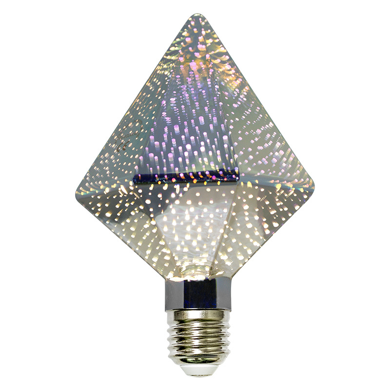 gis-solar Лампочка 3D-G125 FIERWORKS, Нейтральный белый свет, 2 Вт, Светодиодная, Филаментная, 1 шт. #1