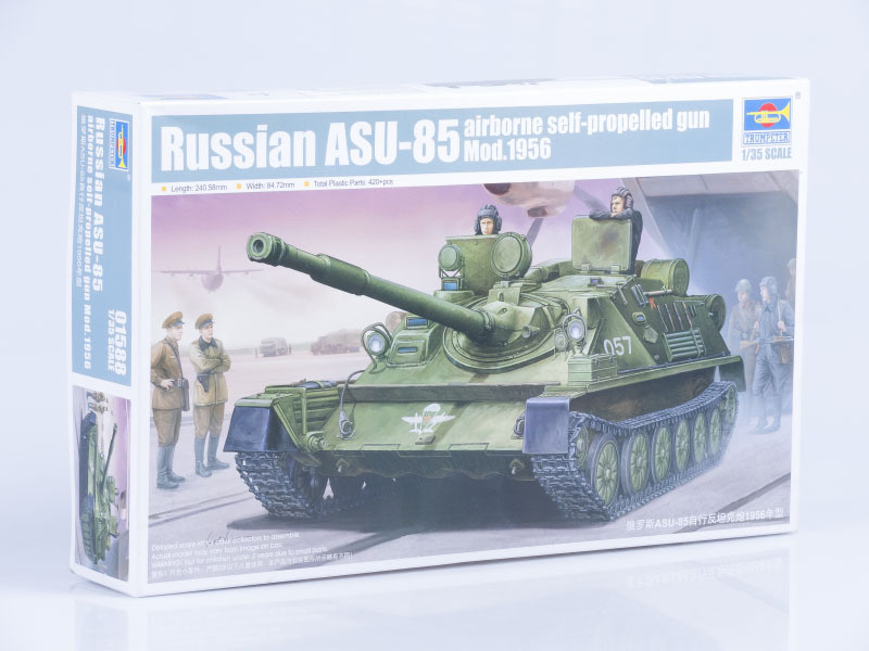 Сборная модель танка Trumpeter САУ АСУ-85 М1956, масштаб 1/35 #1