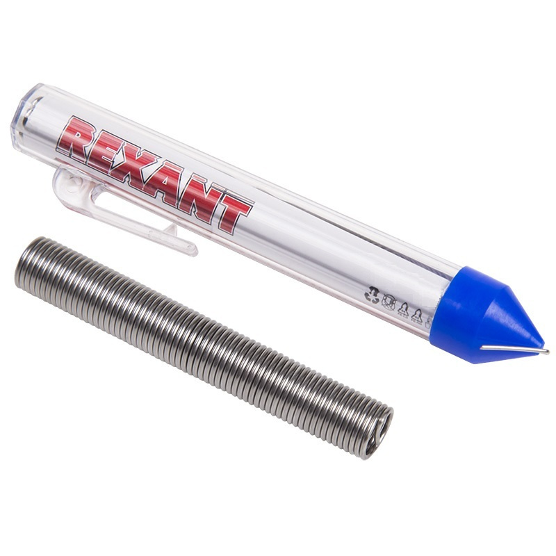 Припой с канифолью колба карандаш для пайки 20 г, диаметр 1 мм, олово ...