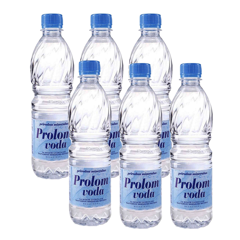 Вода минеральная термальная Prolom voda (Пролом) 6 шт по 0,5 л / Лечение псориаза и экземы / Помощь при #1