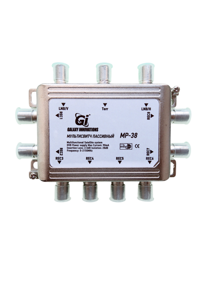 Мультисвитч спутниковый эфирный приемник для телевидения Gi MP-38 ...