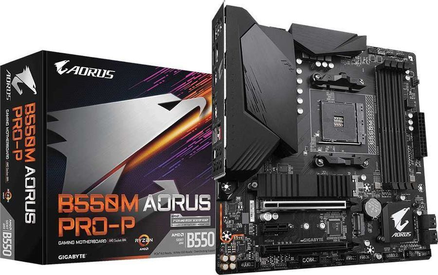 Материнская плата Gigabyte B550M AORUS PRO-P купить по низкой цене с ...