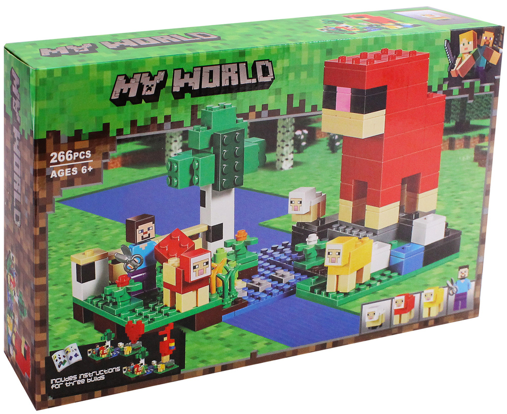 Lego minecraft wool farm online