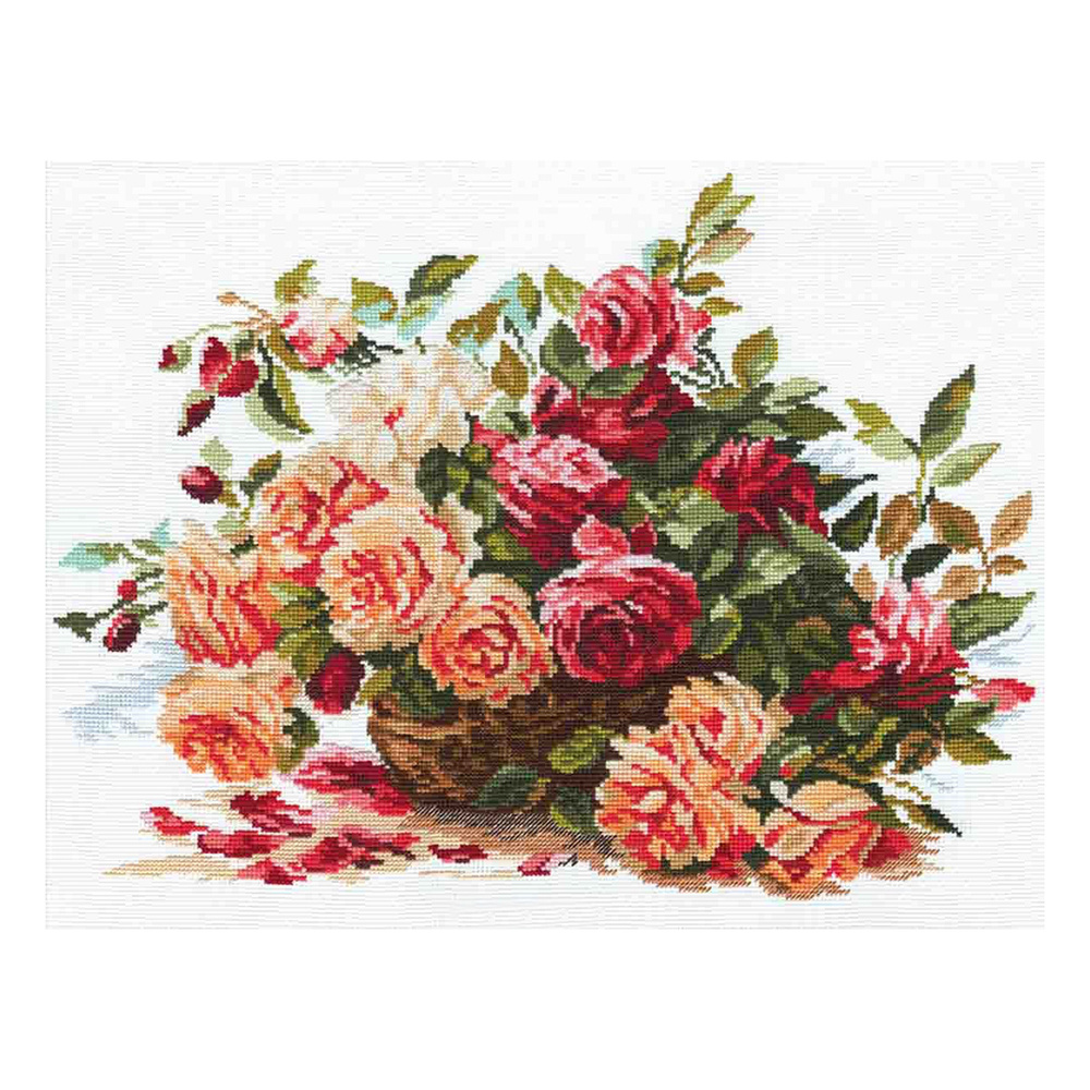 Набор для вышивания крестом Алиса, вышивка крестиком Розы 40*30 см, 2 ...