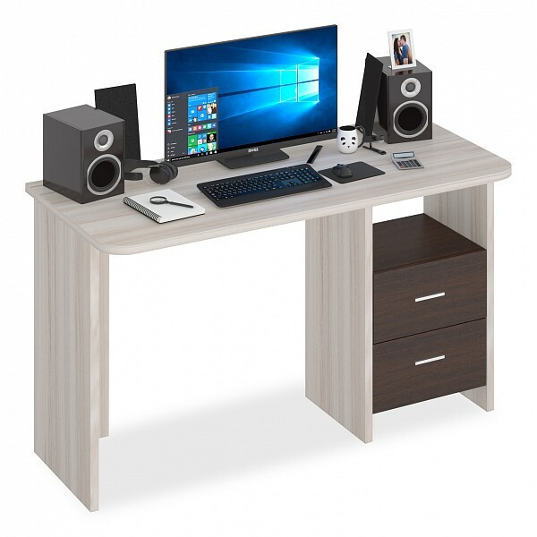 Письменный стол Merdes Домино Lite СКЛ-Прям130Р MER_SKL-Pryam130R_KV ...