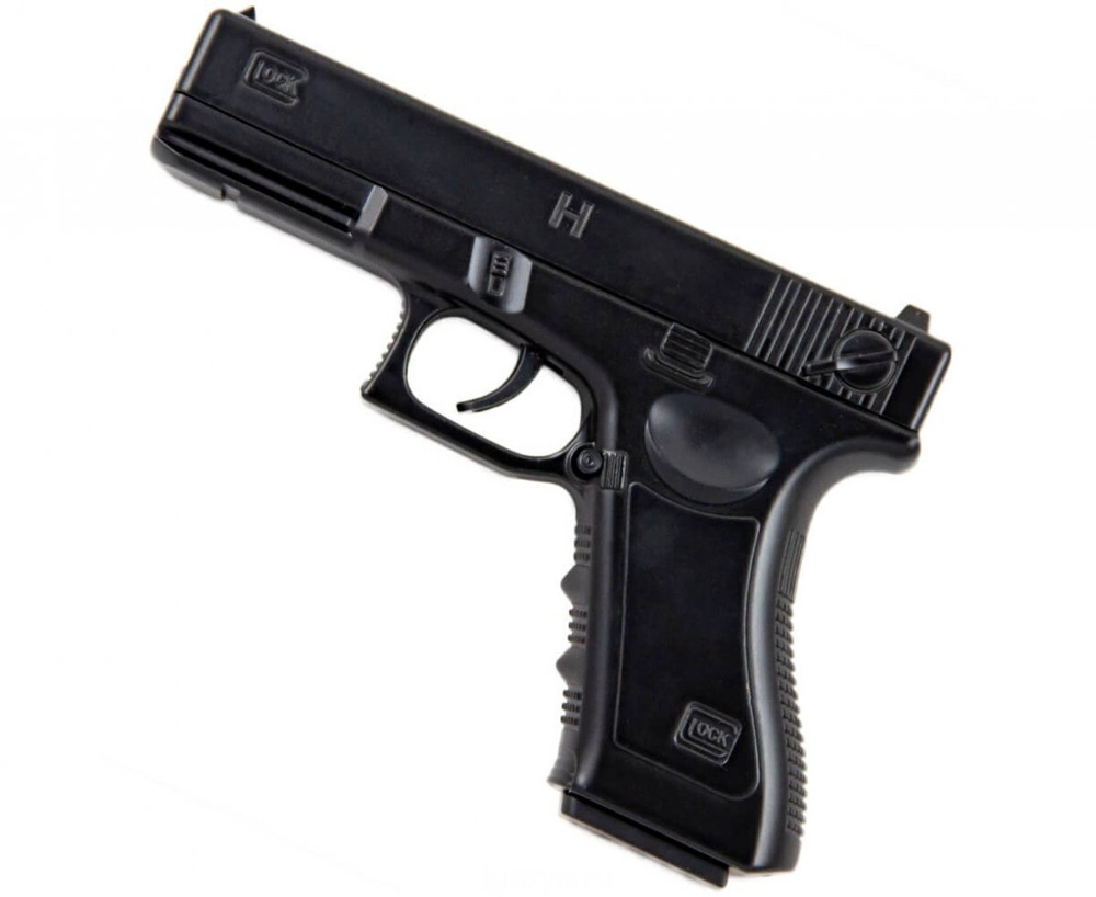 Пистолет детский пневматический с пульками Glock 17 mini металл ...