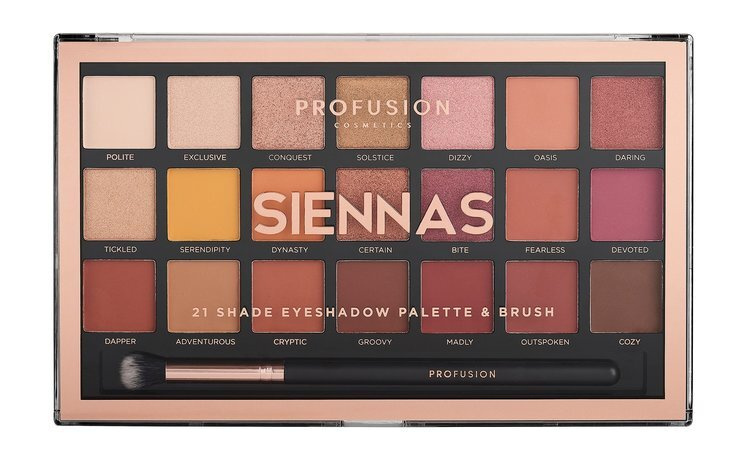 PROFUSION Набор для макияжа глаз Siennas, 250 г #1