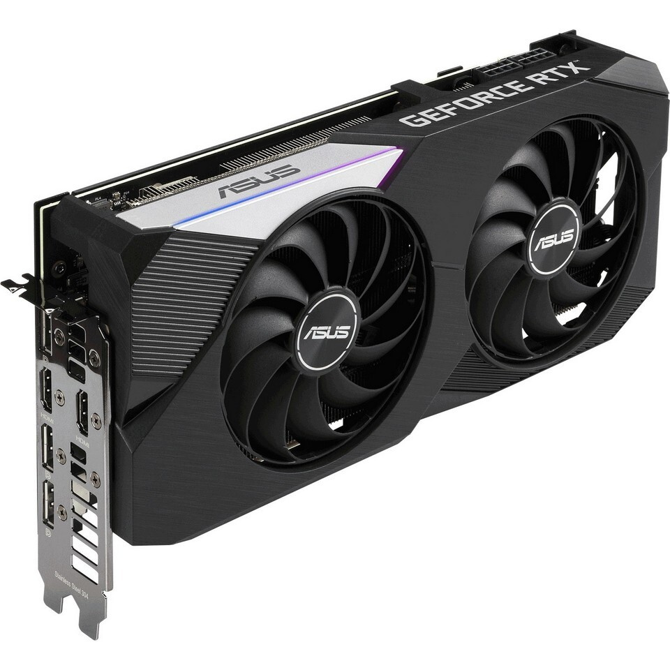 Видеокарта ASUS GeForce RTX 3070, 8 ГБ GDDR6 PCI DUAL-RTX3070-O8G