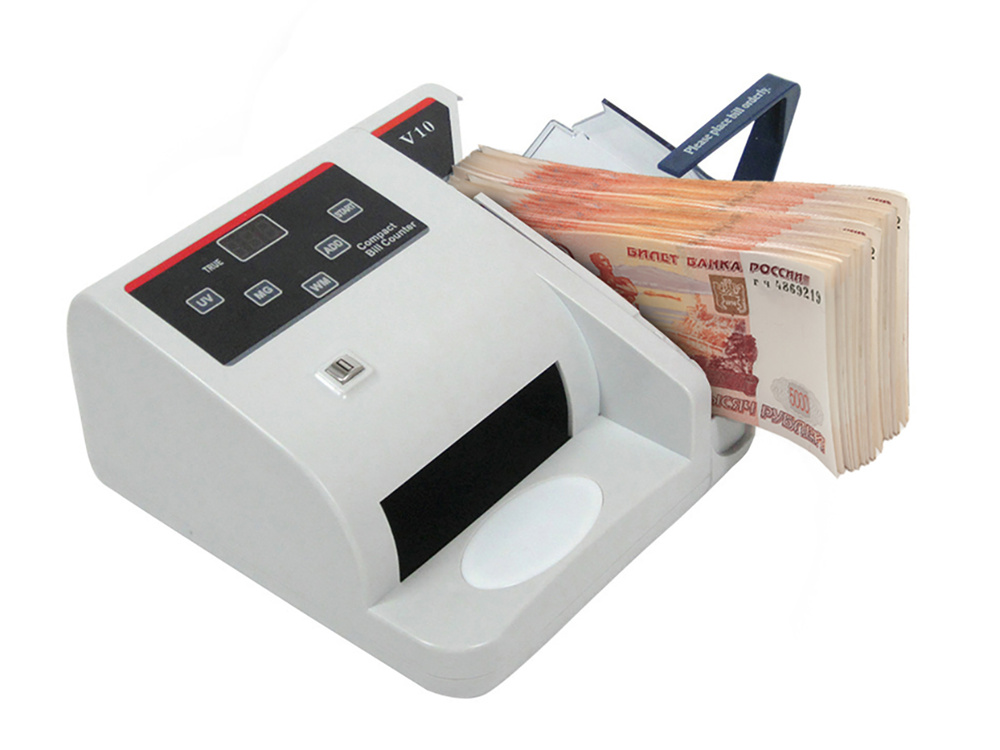 DOLS-Pro V10 - портативная счетная машинка для денег - детектор и счетчик банкнот, счетчик купюр с детектором, #1