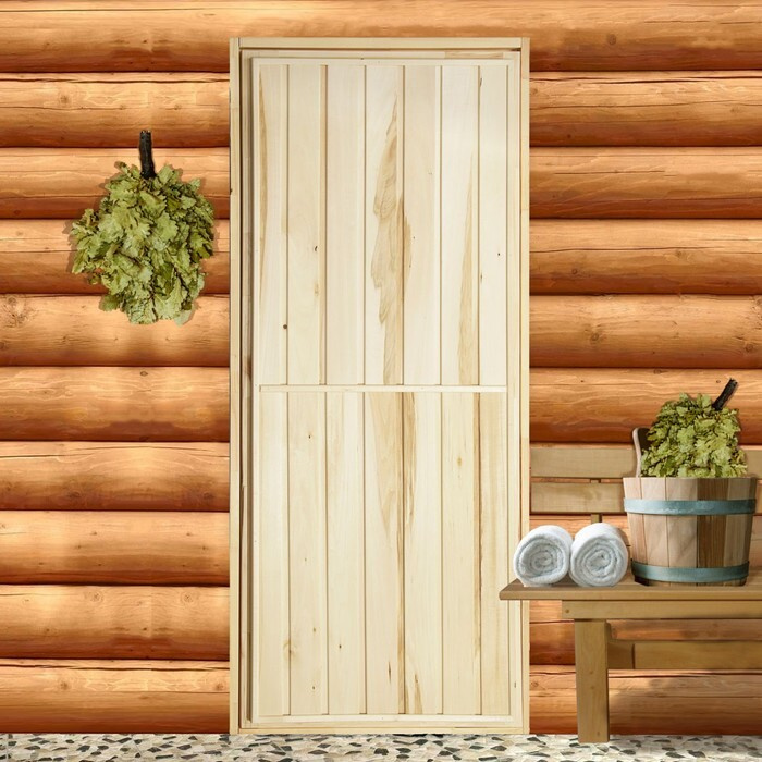 Дверь для бани и сауны "Эконом", 170x70см #1