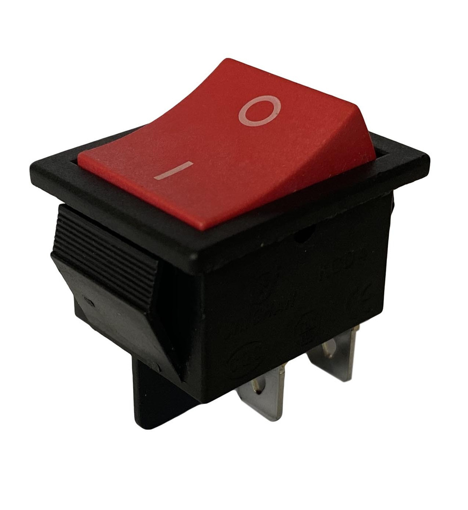 Выключатель точило 1 положение KCD4 16A Красный - купить по выгодной ...
