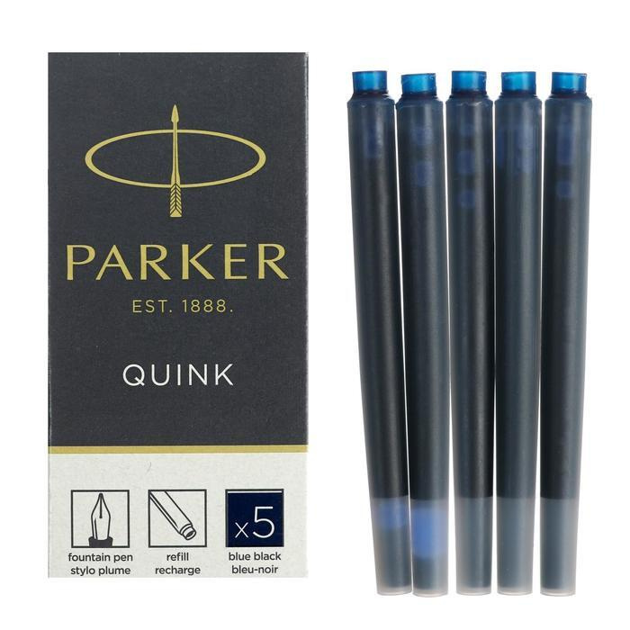 Набор картриджей для перьевой ручки Parker Cartridge Quink Z11, 5 штук ...