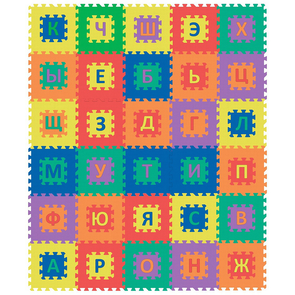 Funkids / Детский напольный игровой коврик-пазл с буквами "Алфавит-1", размер плит 30х30х1,5 см, 30 шт., #1