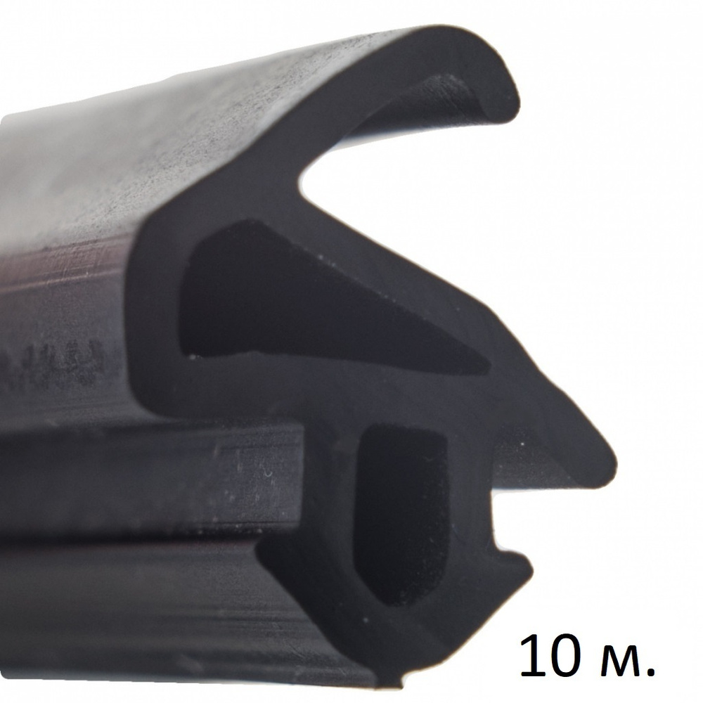 Уплотнитель KBE228 для пластиковых окон (рама-створка) черный, 10 метров  #1