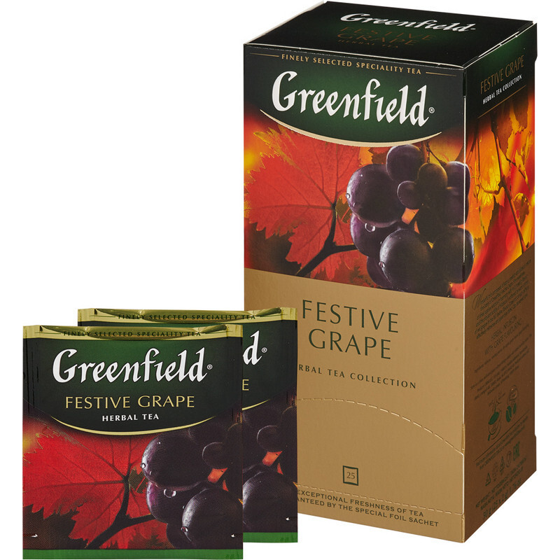 Чай Greenfield Festive Grape фруктовый фольгир.25пак/уп #1