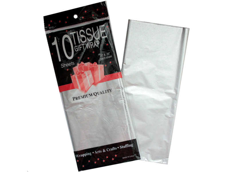 Бумага упаковочная тишью, белый, 50 см х 66 см (10шт) #1