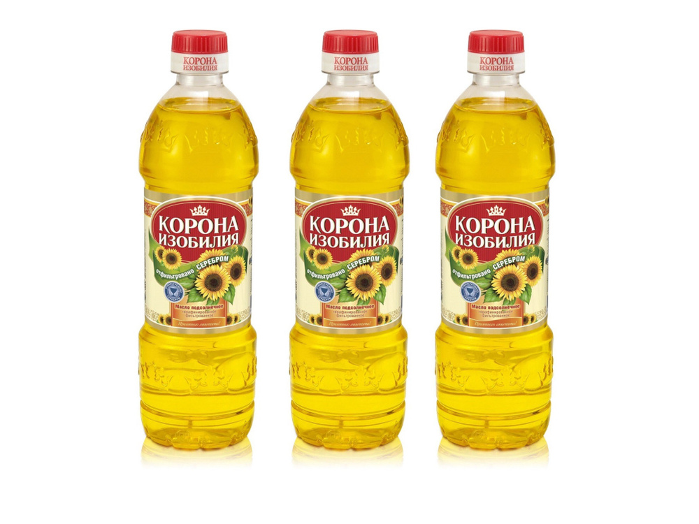 Масло подсолнечное нерафинированное 3х0,87л - купить с доставкой по ...