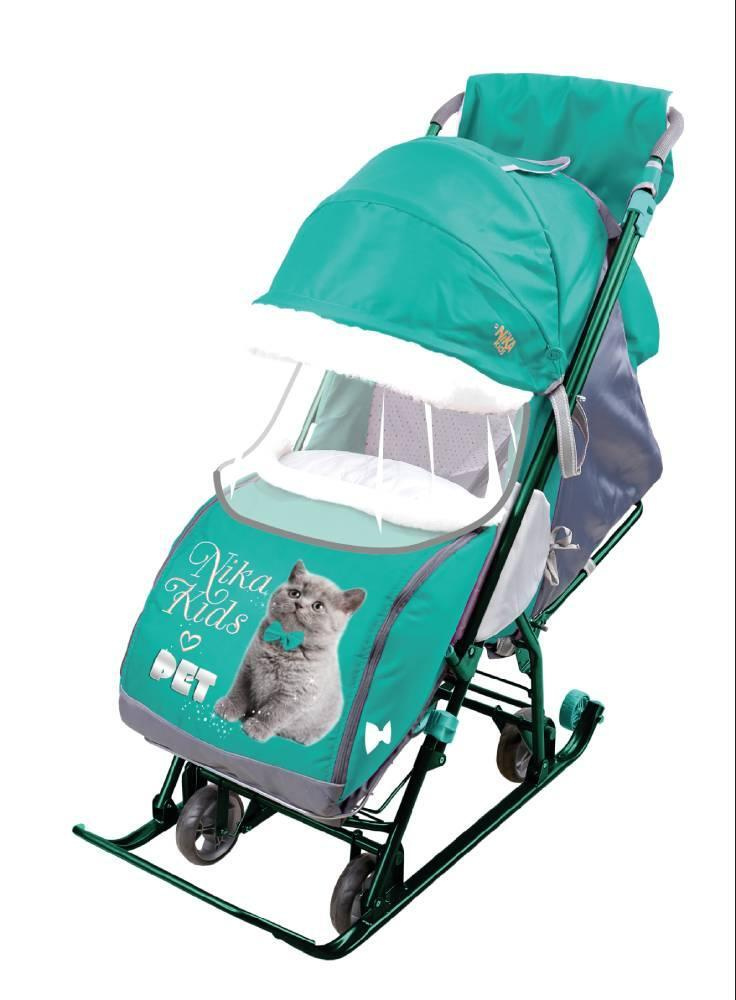 Коляска комбинированная НИКА Наши детки 4-1 (НДТ4-1/8 с котенком ...