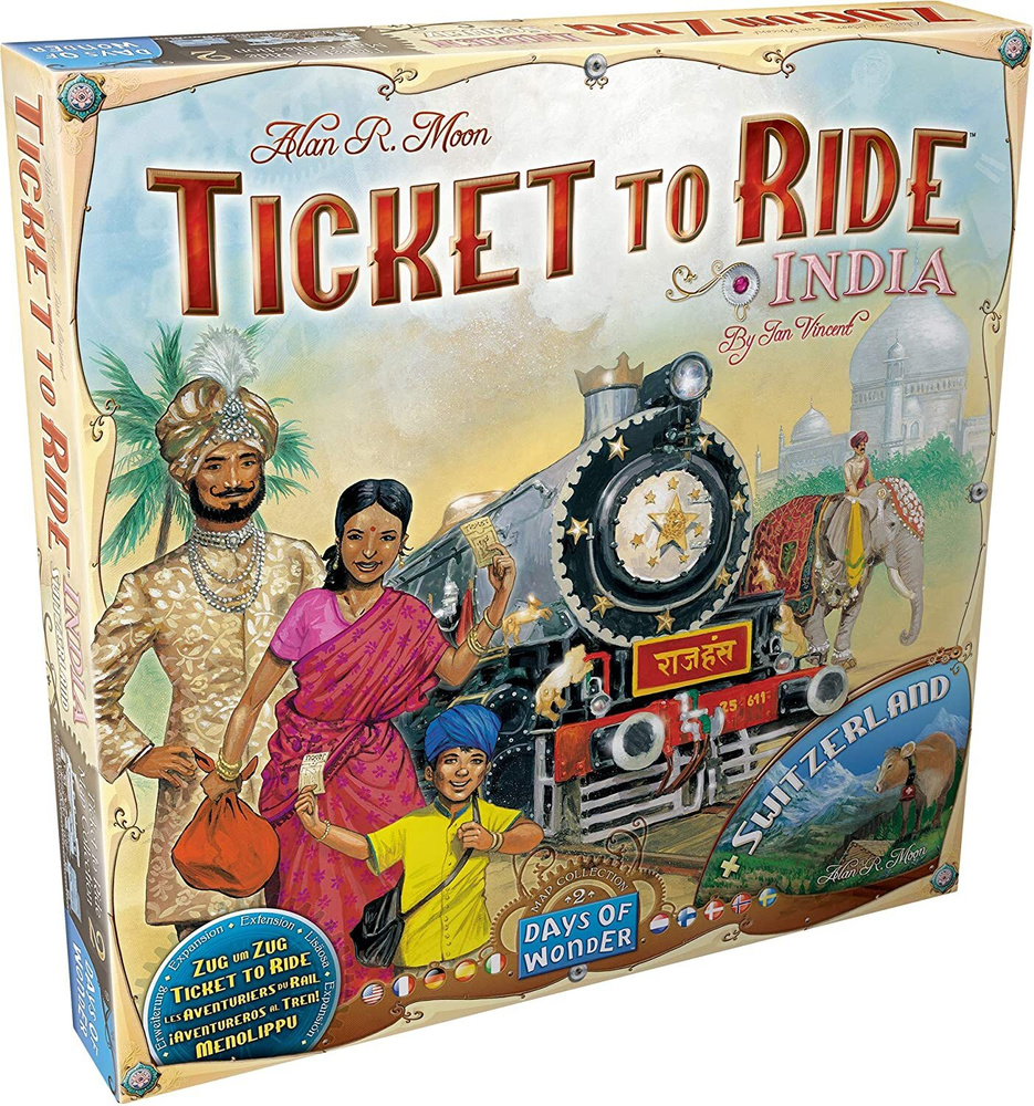 Дополнение (новые игровые поля) для настольной игры Days of Wonder Ticket  to Ride - Map Collection 2: India - на английском языке - купить с  доставкой по выгодным ценам в интернет-магазине OZON (354525571)