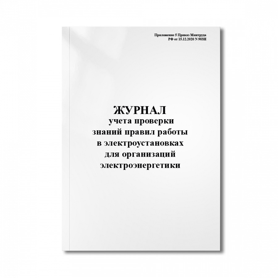 Журнал учета проверки знаний правил работы в электроустановках для  организаций электроэнергетики Альбомная ориентация - купить с доставкой по  выгодным ценам в интернет-магазине OZON (360641761)