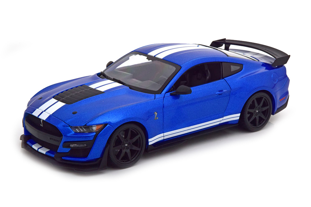 Модель коллекционная Ford mustang shelby GT500 2020 blue #1