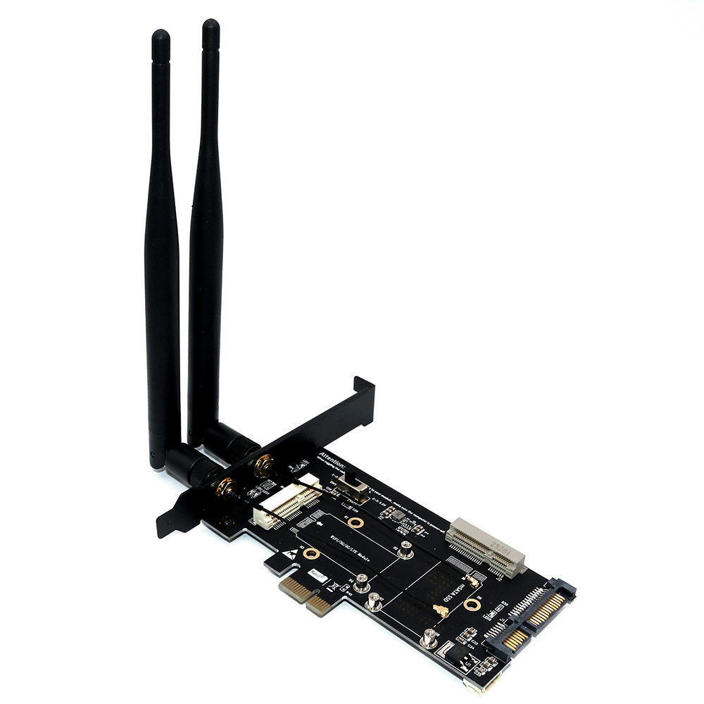 Переходник Mini PCI E на PCI E 1X со слотом для SIM карты для ноутбука ...