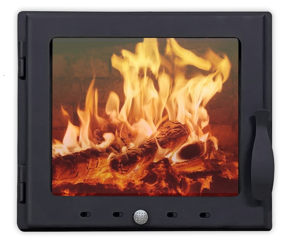 Дверца со стеклом для каминов и печей "Обва-П" - купить с доставкой по ...