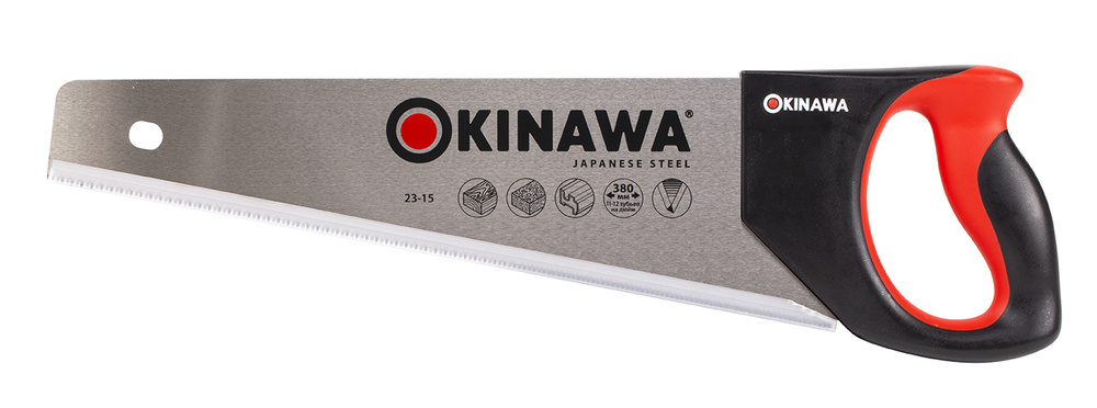 Ножовка по дереву с мелким зубом 380мм OKINAWA 23-15 #1