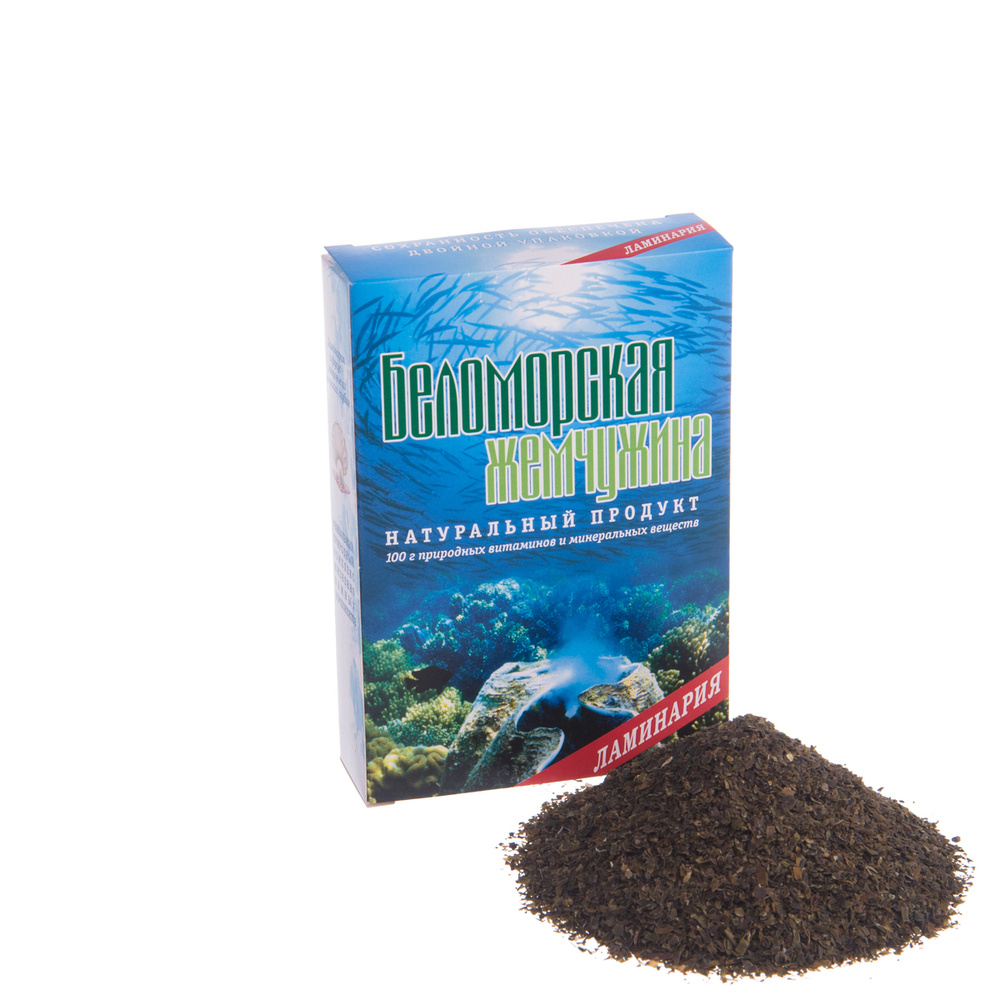 Ламинария Морская капуста водоросли пищевые дробленые, 100 гр. Источник органическ йода.  #1