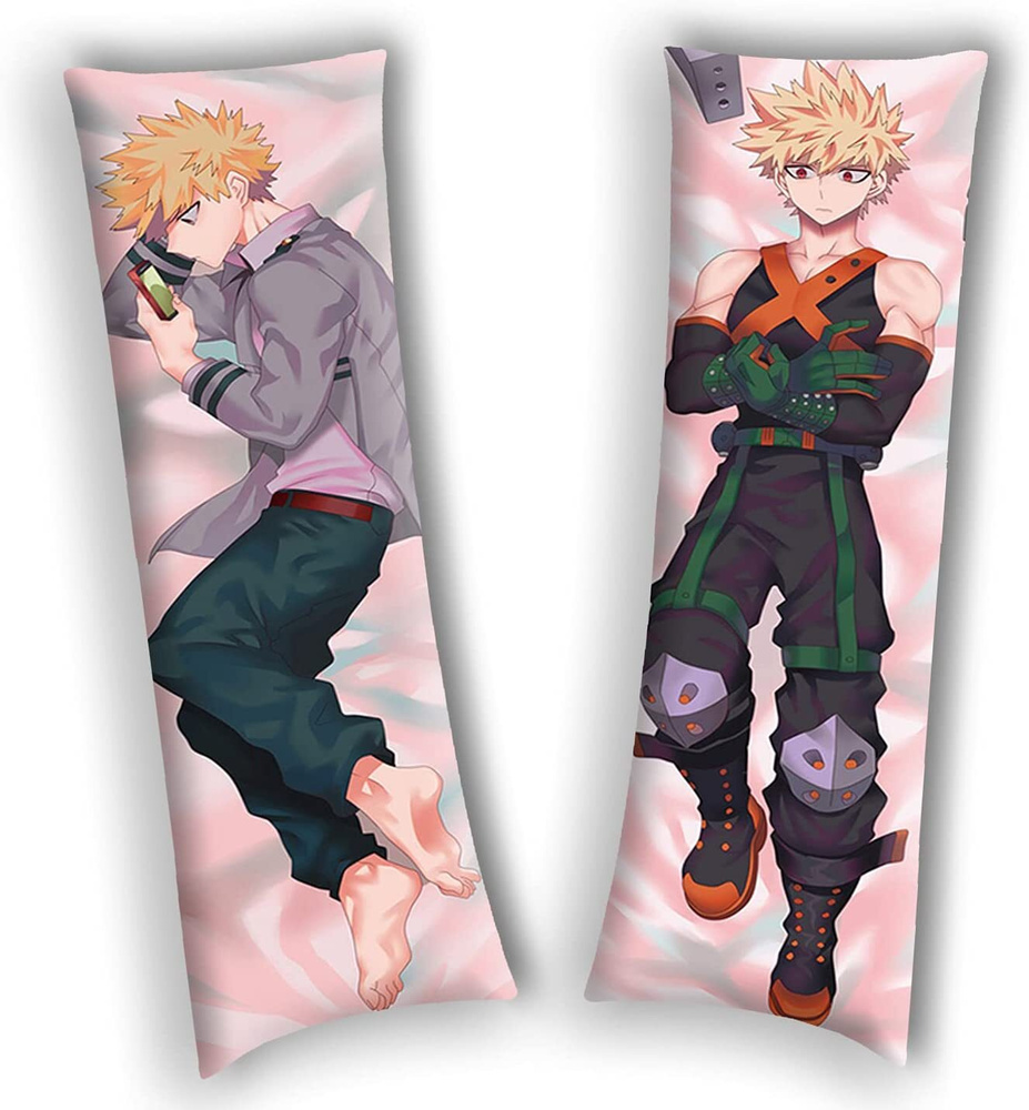 HUOGUO My Boku No Hero Academia Bakugou Katsuki My Hero Academia Body  Pillow Case Cover Аниме Декоративные наволочки для гостиной Персиковая кожа  59in x19.6in(150x50cm) - купить с доставкой по выгодным ценам в