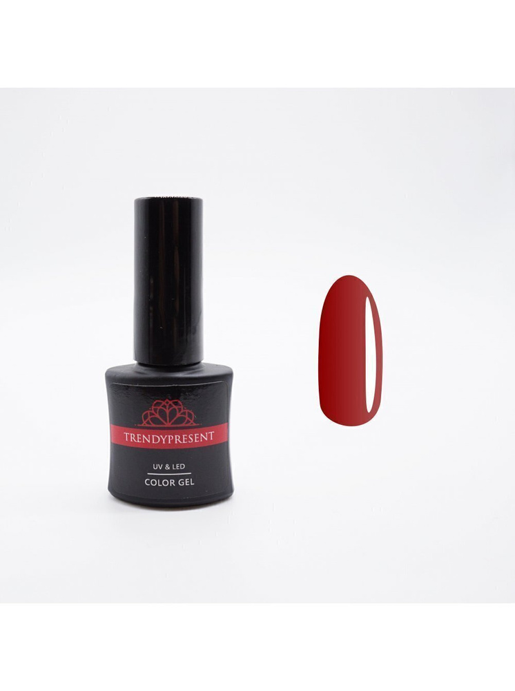 Trendypresent гель-лак для ногтей, цвет красный 03, 5 мл #1