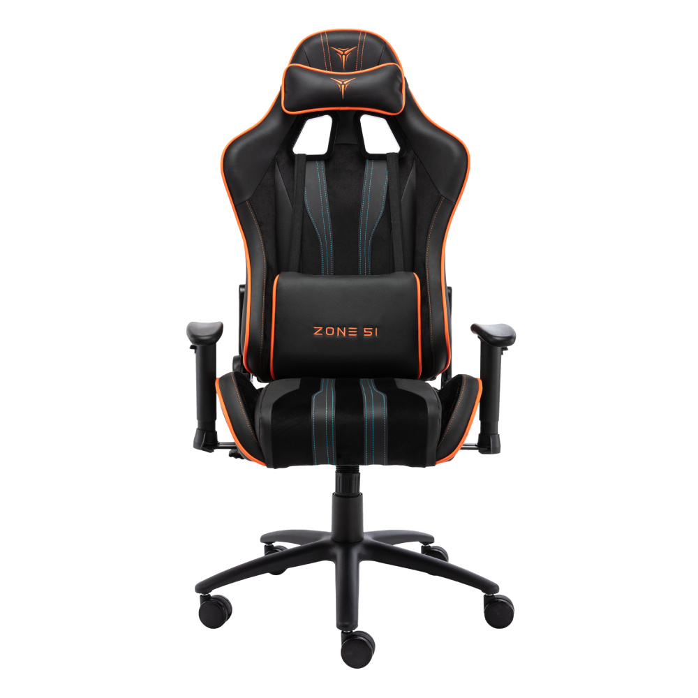 ZONE 51 Игровое компьютерное кресло GRAVITY, Экокожа, Black/Orange #1