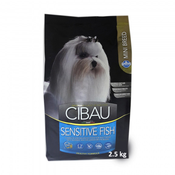 Корм сухой Farmina CIBAU SENSITIVE FISH MINI, для взрослых собак мелких ...