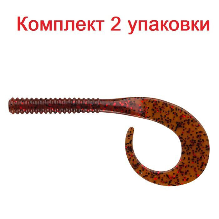 Силиконовые приманки для рыбалки Sprut Natsumi 130 MORS, 2 упаковки по 6 штук  #1