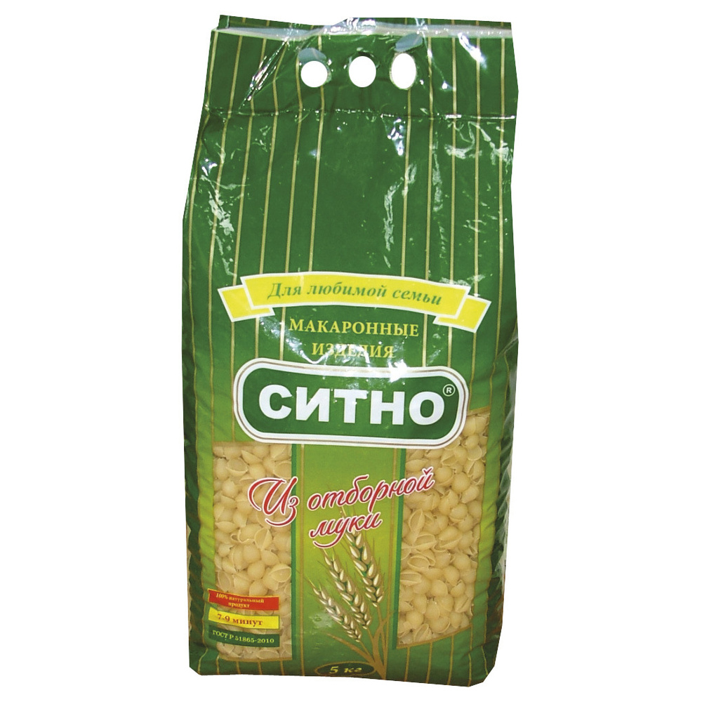 Макароны "СИТНО" Ракушка 5 кг Высший Сорт - купить с доставкой по ...