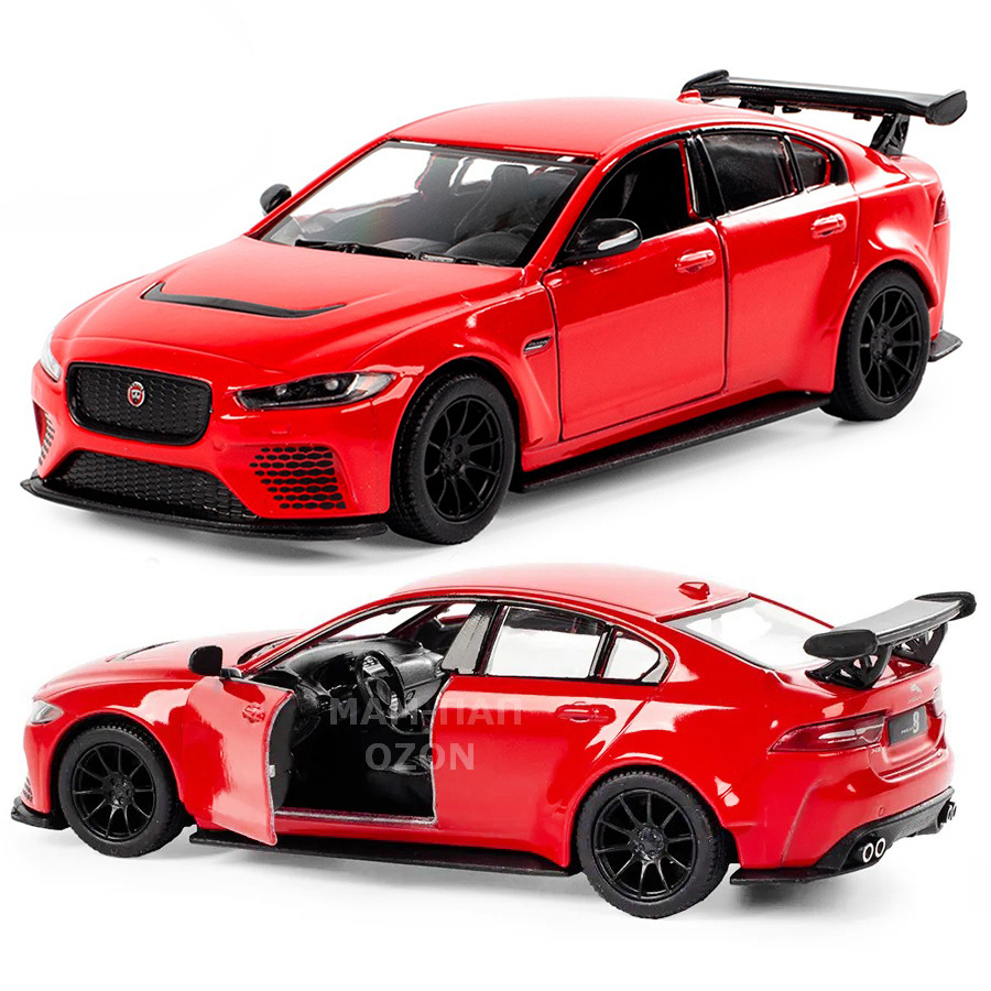 Машинка металлическая Kinsmart 1:38 Jaguar XE SV Project 8 KT5416D  инерционная, двери открываются / Красный - купить с доставкой по выгодным  ценам в интернет-магазине OZON (519290786)