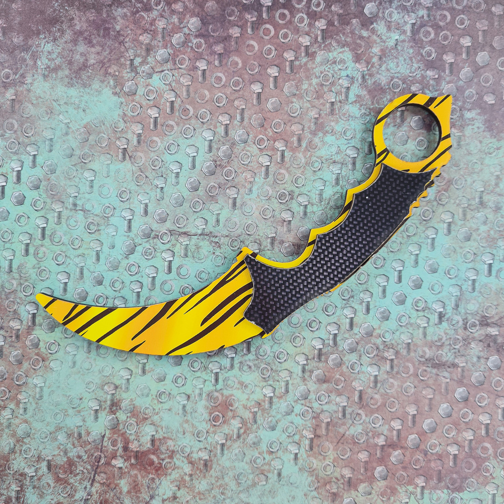 Нож керамбит игрушечный деревянный тигровый - купить с доставкой по ...