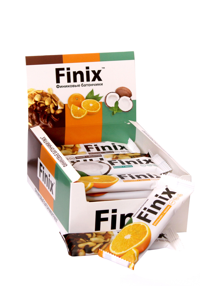 Финиковые батончики Finix Микс 3 в 1/ 24 шт- по 30г. #1