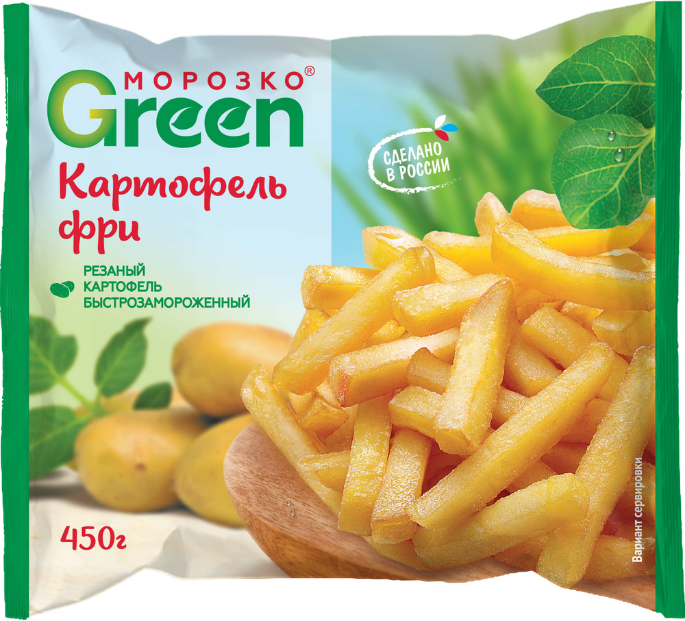 Картофель фри Морозко Green, замороженный, 450 г