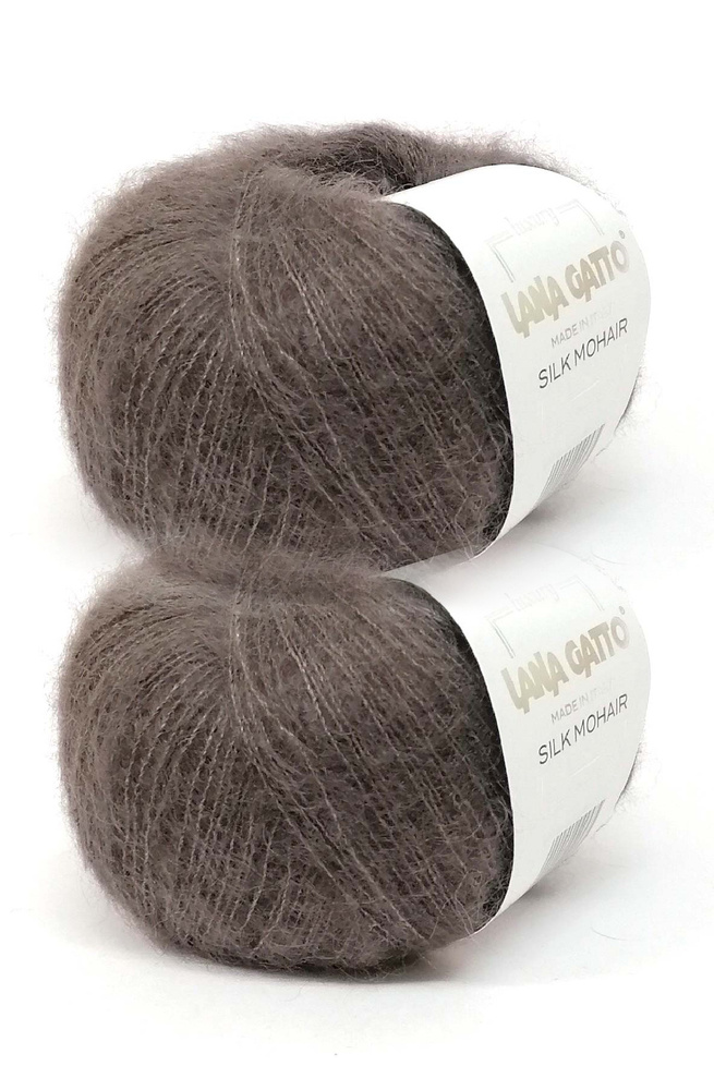 Пряжа Lana Gatto Silk Mohair 2 мотка / Лана Гатто Силк Мохер 25гр/212м Цвет 6030  #1