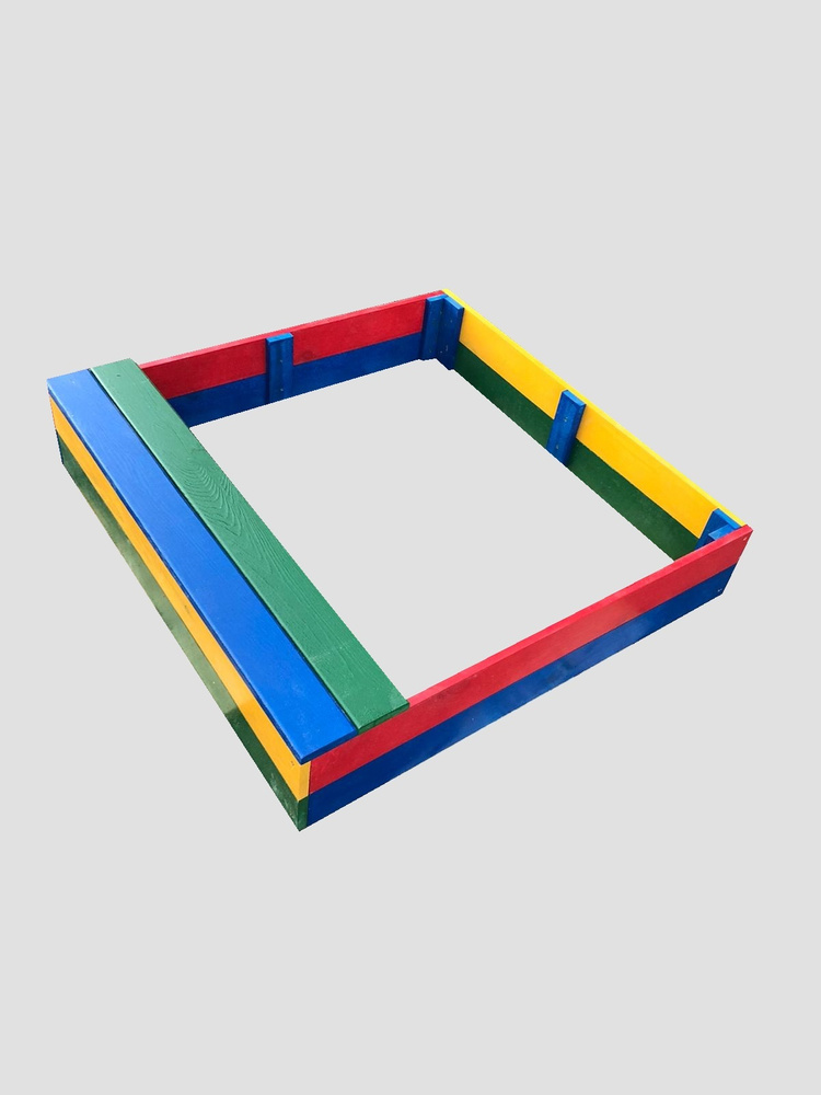 Песочница деревянная с сиденьями "Радуга"/песочница на улицу - купить с ...