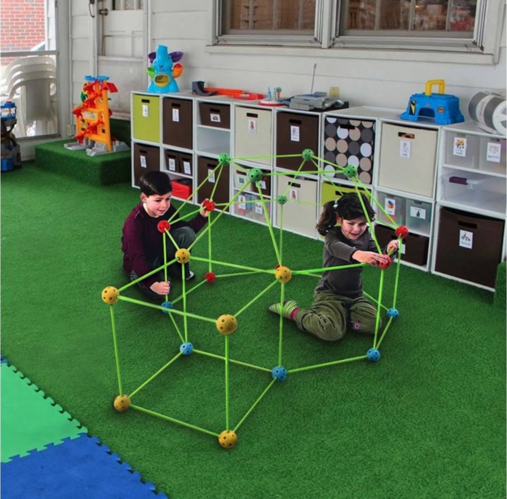 Детский Развивающий Конструктор 3D Домик / Детская Палатка Игровая для ...