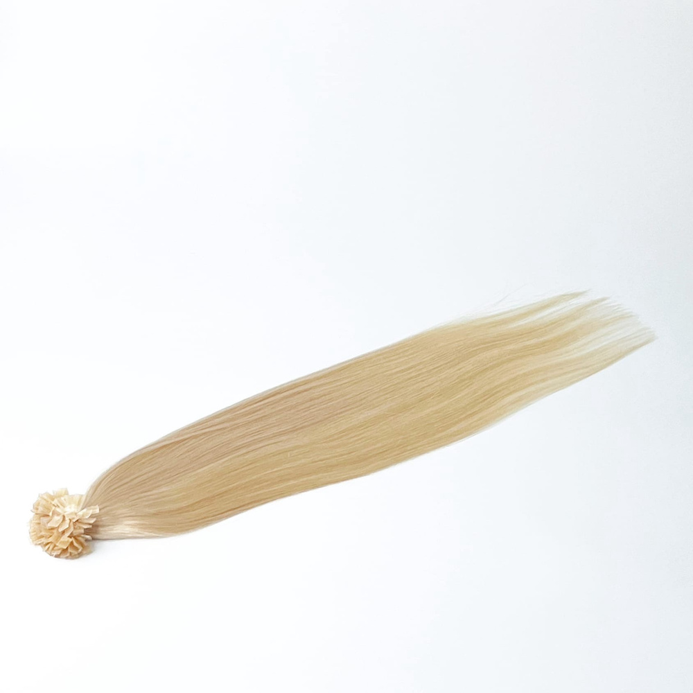 Европейские волосы на капсулах тон 613 натуральный блонд 50 см  #1