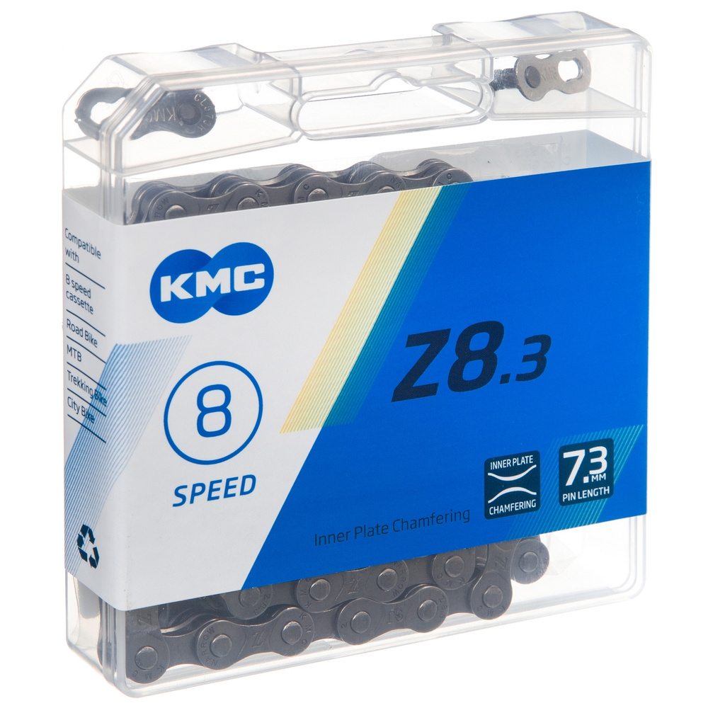 Цепь KMC велосипедная, модель Z8.3 (Z72) (116 звеньев, 8 - скоростей ...