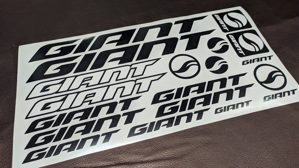 Giant наклейки для велосипеда на раму черный - купить с доставкой по ...