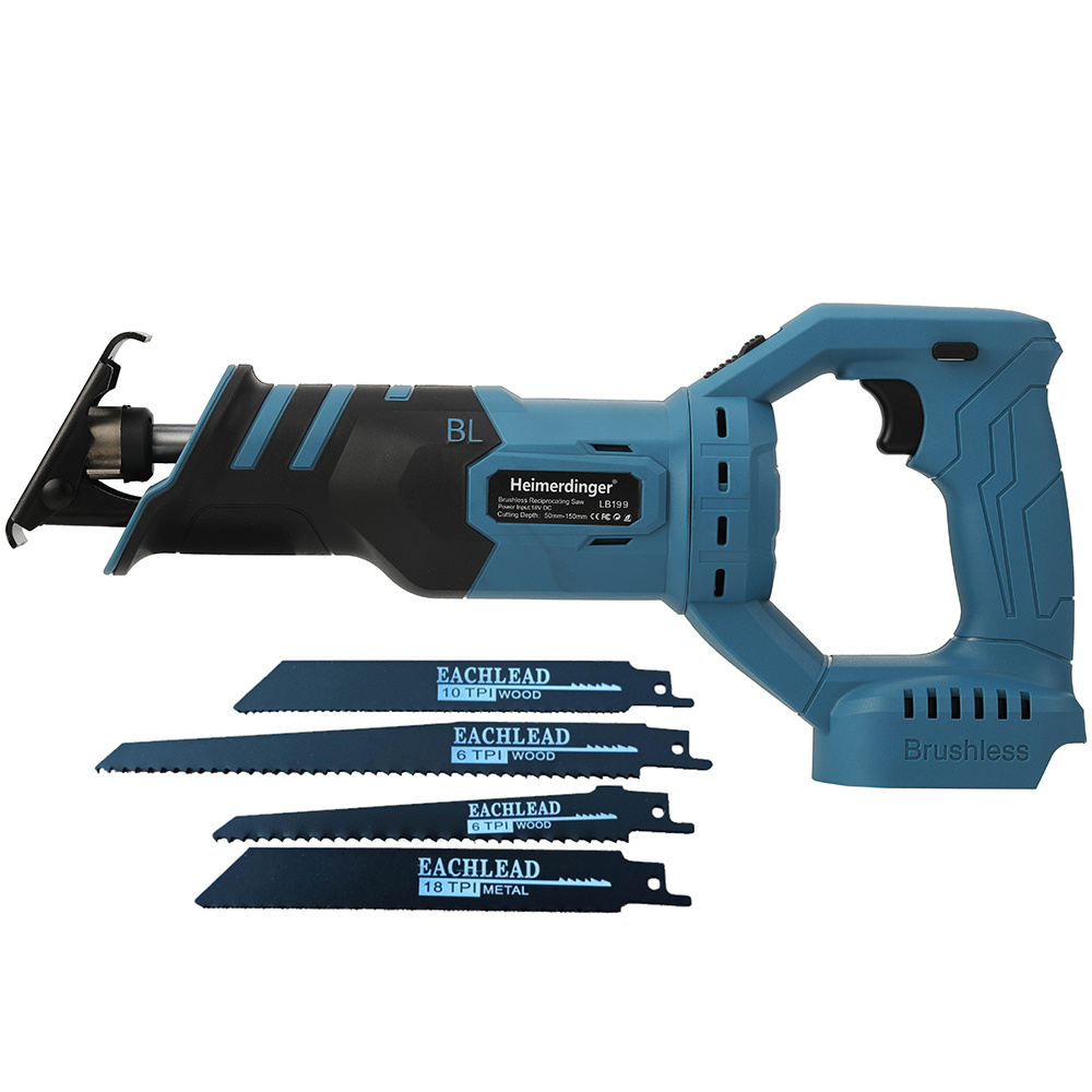 Бесщеточная сабельная пила с питанием от литиевой батареи 18 В, без ...
