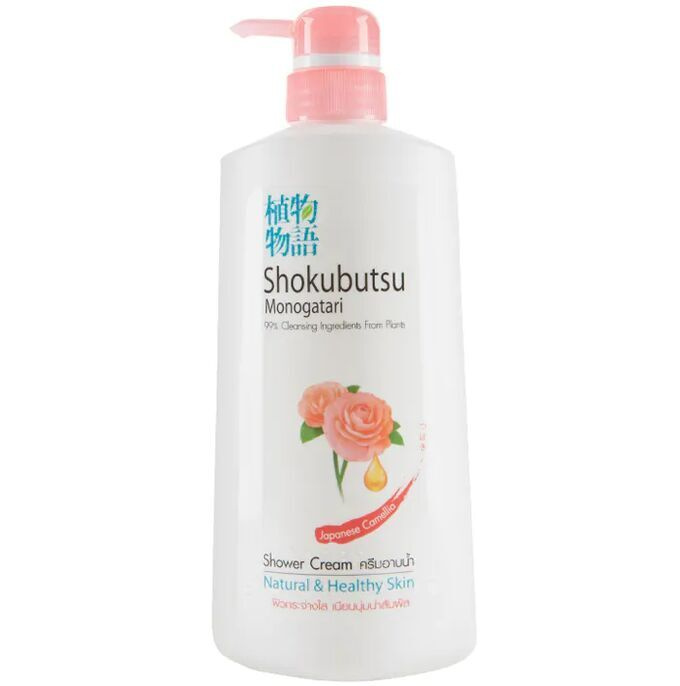 LION SHOKUBUTSU Гель увлажняющий для душа 500 мл "Японская Камелия ...