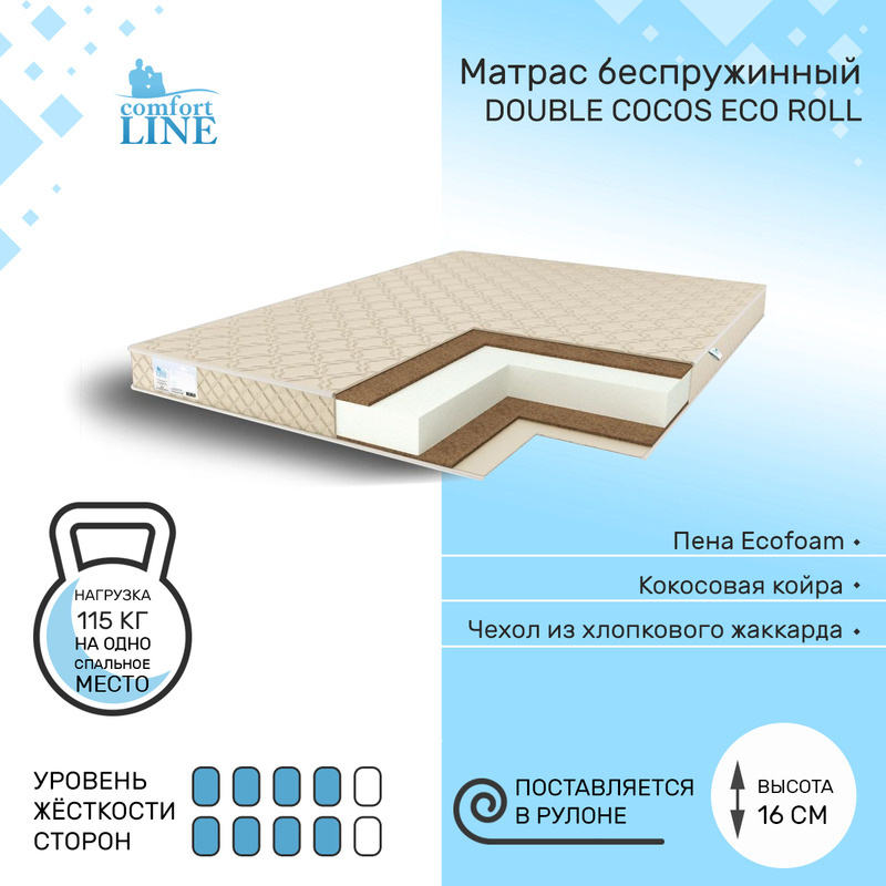 Матрас cocos eco roll comfort line